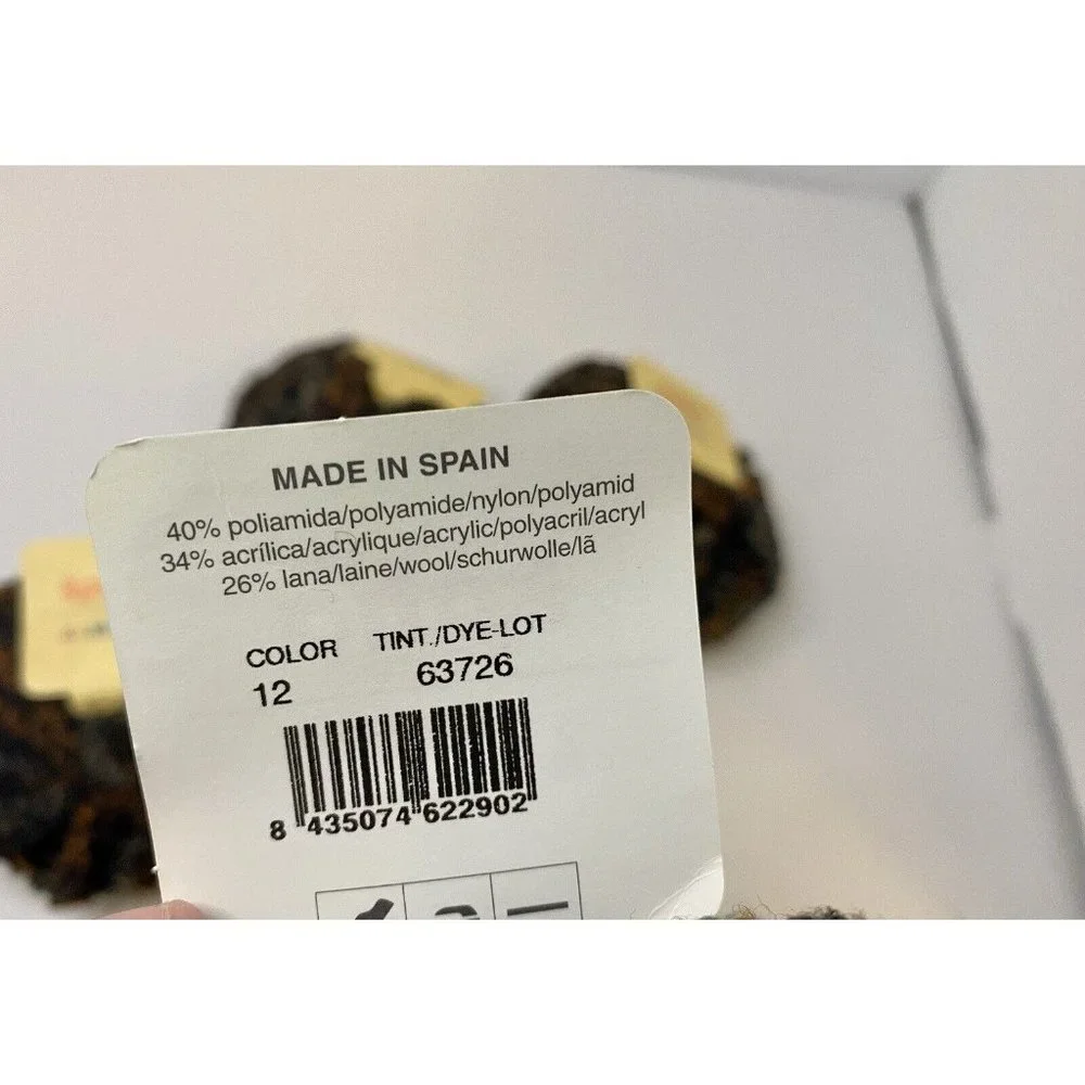 Katia Zarina Yarn Lot Of 4 Color - 12 Dye - 63726, 264 Yds Total Made‎ In Spain